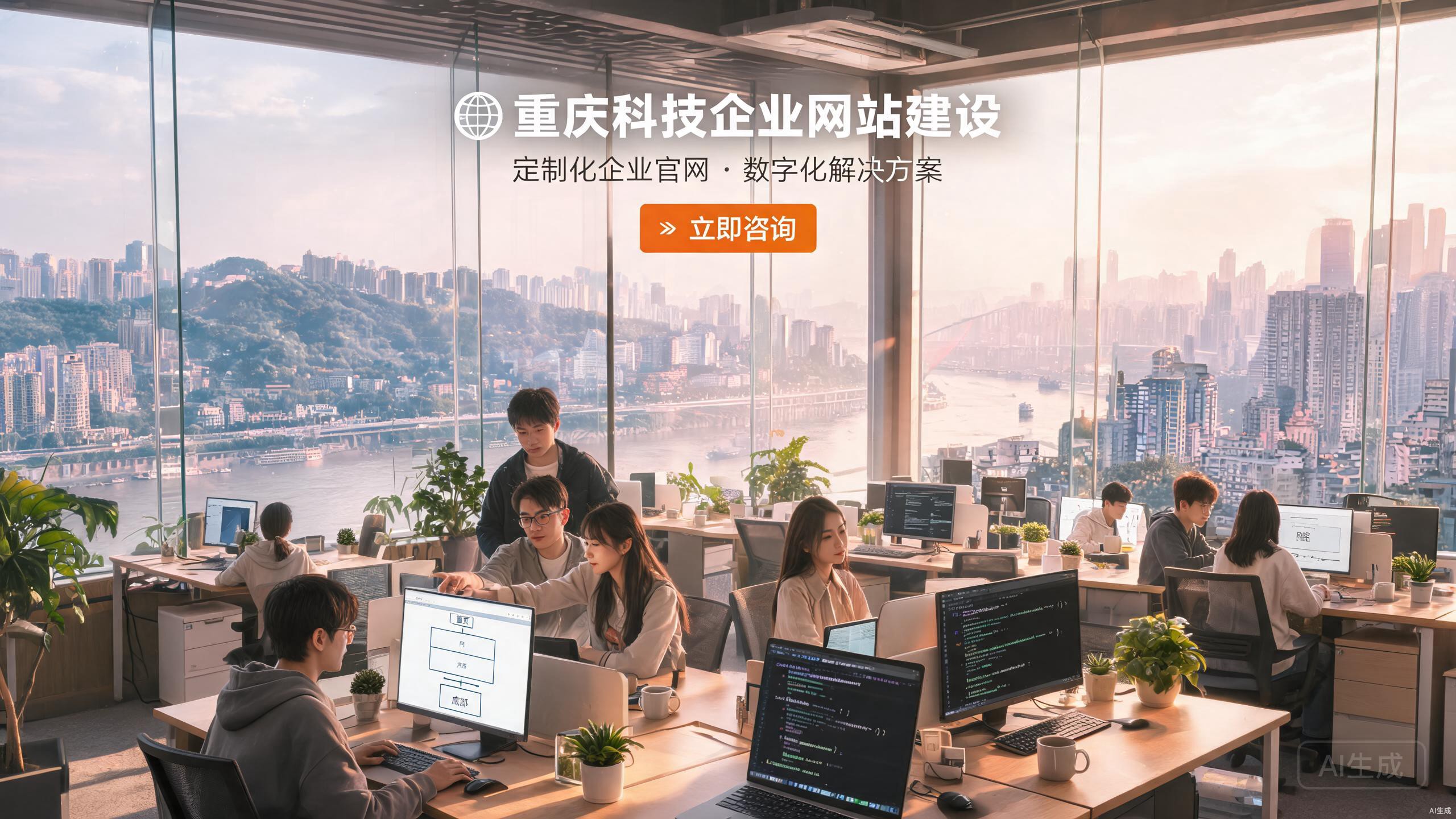渝科建网 首页 Banner